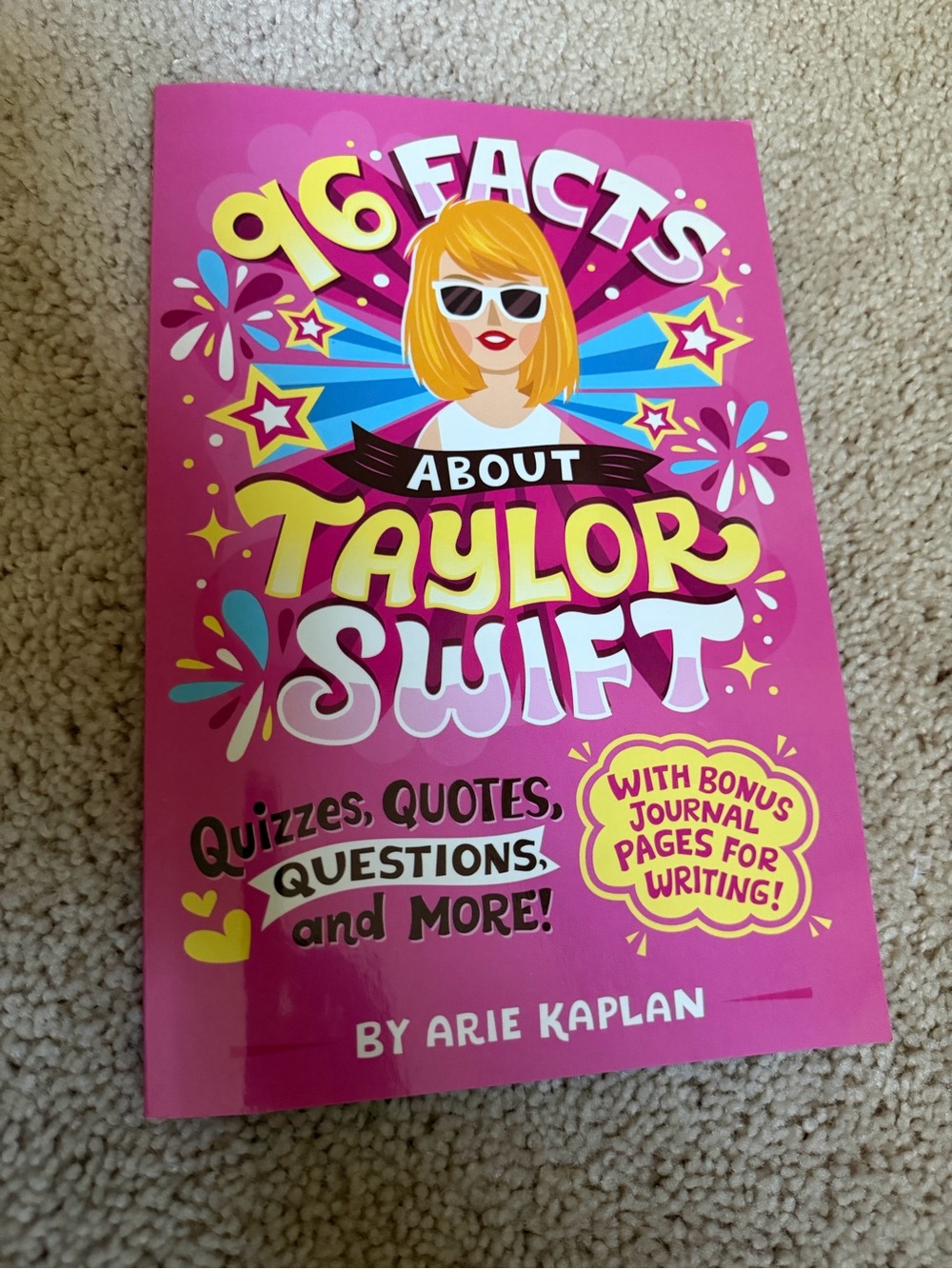 96 Facts About Taylor Swift - Pink Kids Activity Book
